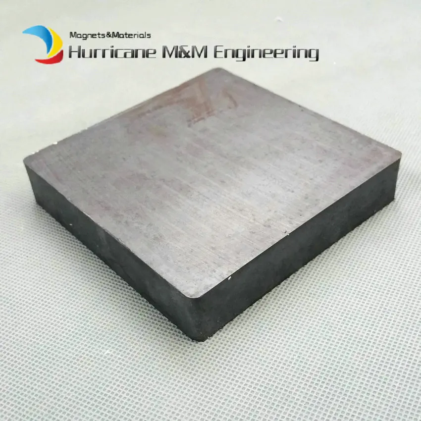 1 шт керамический магнит блок 100x100x20 мм крючок около 4 "большой класс C8 Керамика постоянных магнитов для рекламы доска для домашнего