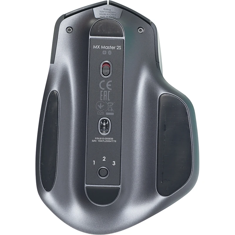 Мышь Logitech MX Master 2S графитовый оптическая(1000dpi) беспроводная BT(5but