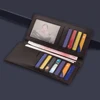 Microfiber Synthetic Leather Wallet for Men, Thin Clutch Bag, Long Wallet, Slim Wallet, Perfect Purse 6