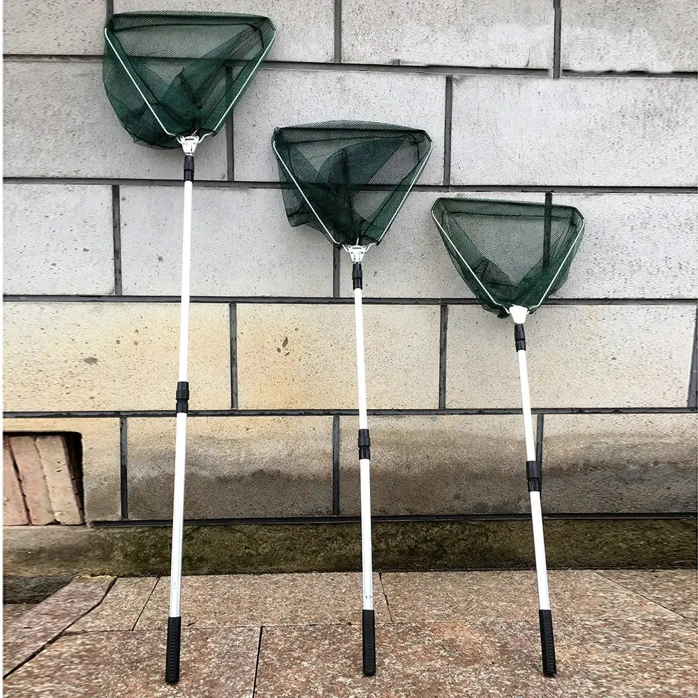 

Aluminum Alloy 150/170/210cm Retractable Fishing Net Telescoping Foldable Landing Net Pole Folding Landing Net For Fly Fishing