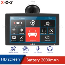 XGODY inç araba GPS navigasyon 256MB 8GB Bluetooth dokunmatik ekran kamyon GPS navigator bilgi uyarı 2020 avrupa amerika haritası