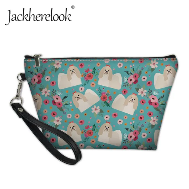Jackhereook 3D умный Ших Tzu собака печать женская косметичка милый питомец животное набор туалетных принадлежностей сумка мини дамы необходимые макияж коробка - Цвет: HMM134