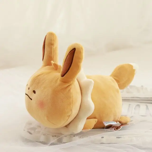 TAKARA TOMY Pokemon Pikachu плюшевая игрушка-подушка милый Экспрессия Eevee Кукла Kawaii аниме мягкая диван украшение подарок для ребенка