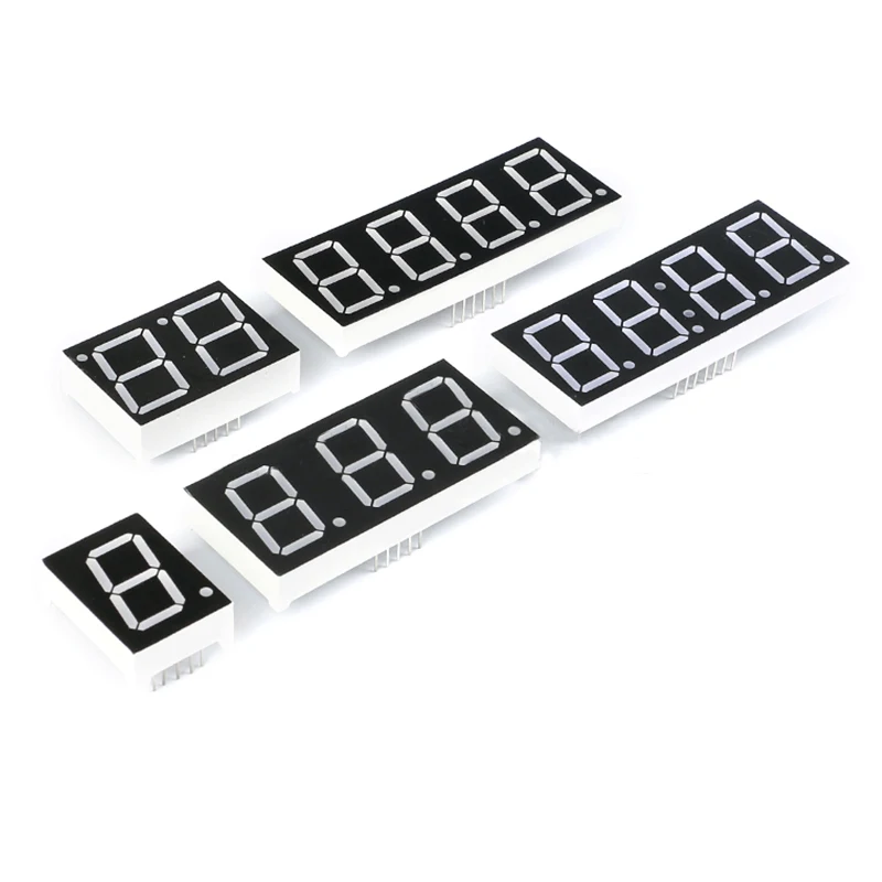 Display led de 0.56 polegadas 7 segmentos, 1 bit/2 bit/3 bit/4 bit dígito catóides vermelho/anodo digital 0.56 polegadas led 7 segmento