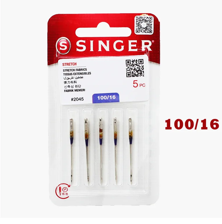 Singer Premium Ball Point Sewing Machine Needles 2045 - Sizes 80/11,100/16-  1pack =5pcs - AliExpress