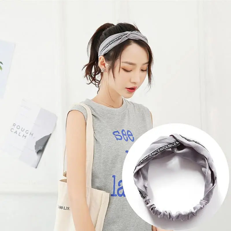Горячая Распродажа, 1 шт., милая многофункциональная сетчатая повязка для волос с красным лицом, милая модная широкая боковая простая повязка на голову с крестиком для диких леди