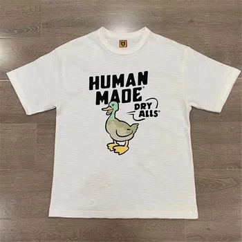 

Duck Printing Human Made Short Sleeve Women Men Top Quality T shirts tee Men T Shirt Human Made Oversized