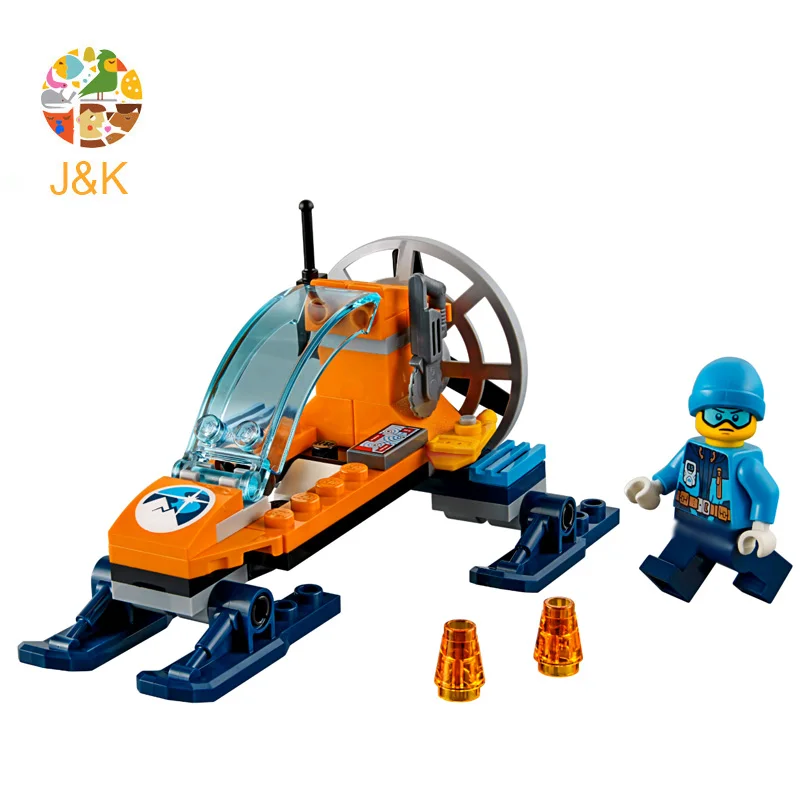 

60190 56pcs city Series The Arctic Ice Glider Explore Model Building Blocks Bricks Enlighten Toys for Children 10991 Gif