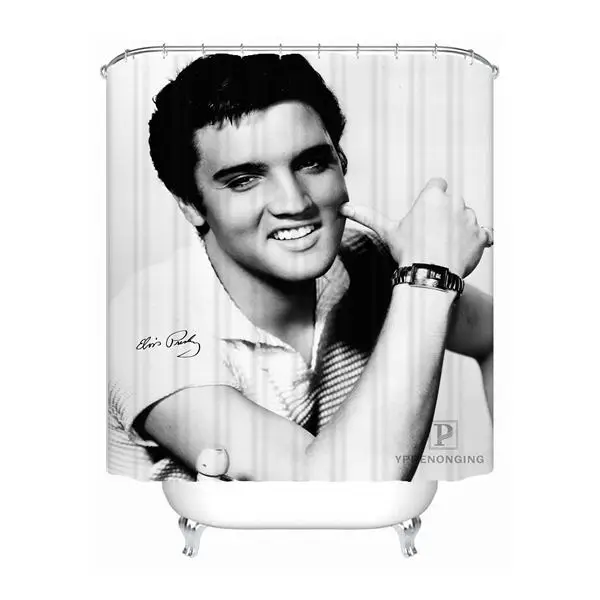 Shower Curtain Пользовательские Элвис Пресли душ Шторы Mildewproof Водонепроницаемый полиэстер различные размеры#0421-21-05 - Цвет: Shower Curtain