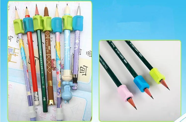 Дети письма силиконовый карандаш ручка держатель Дети обучения практика захват для помощи в письме устройство для коррекции положения