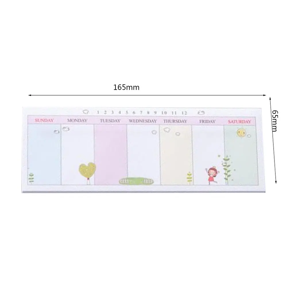 Unique Cartoon Design Memo Pad Bookmarks Notes Index Posted It Weekly Planner Stationery School Supplies