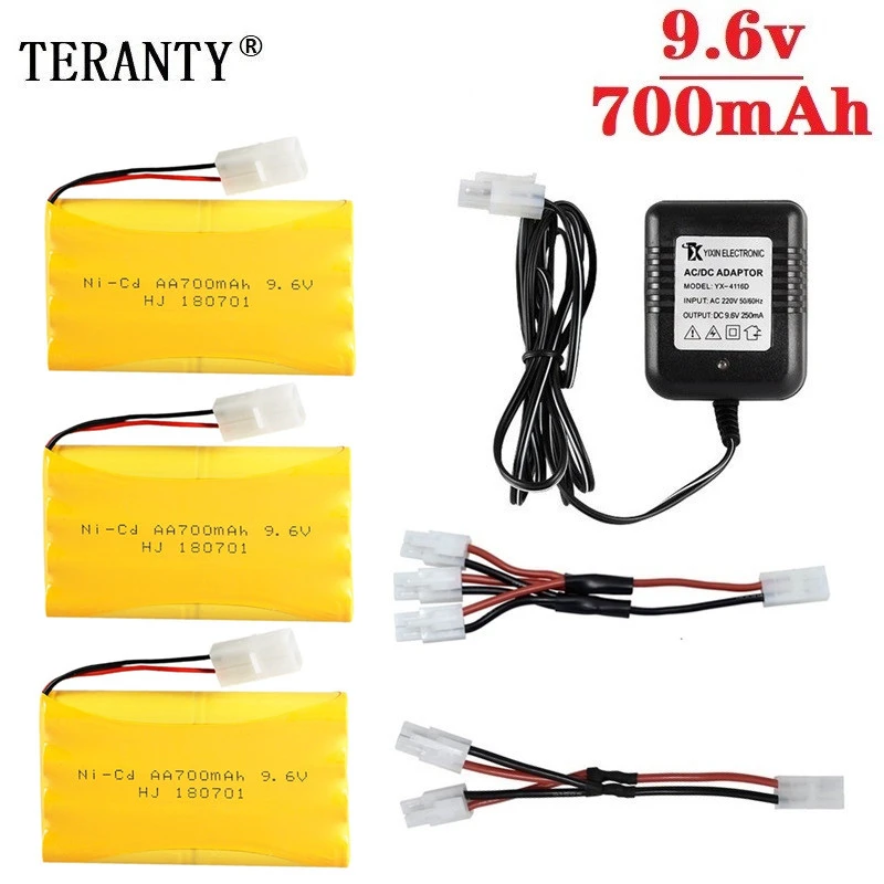 Batterie ni-cd 8.4v 1000mah + chargeur 8.4v, pour voiture jouet Rc,  réservoir, Train