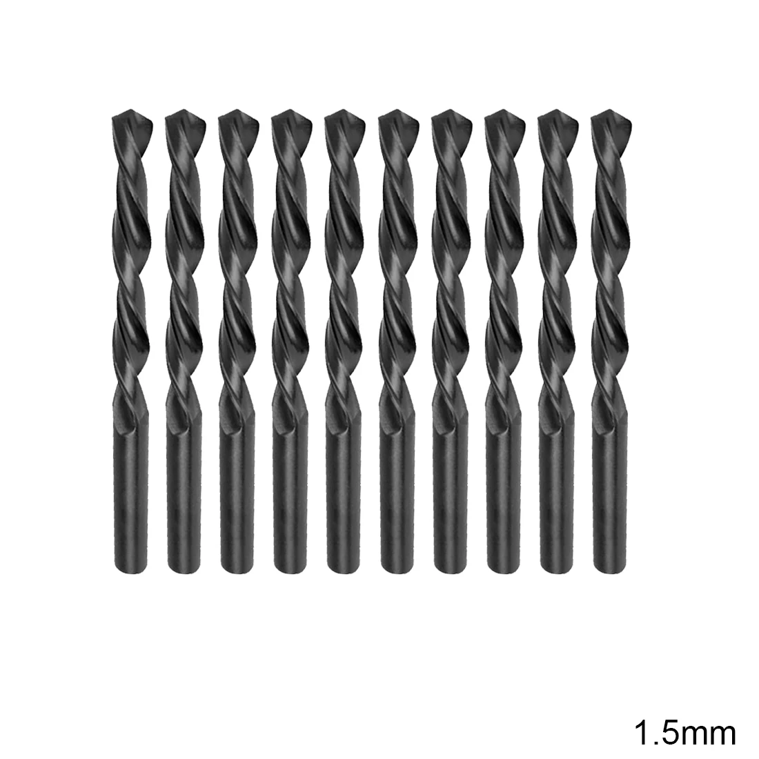 1.5mm 10pcs Набор сверл с прямым хвостовиком, 10 шт., HSS, мини сверла для печатных плат/тонкого алюминия/листового железа, 1 мм/1,5 мм/2 мм/2,5 мм/3 мм/3,5 мм/4 мм - Цвет: 1.5mm 10pcs