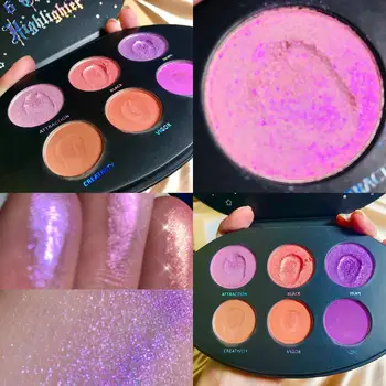 

6 Color Glitter Eyeshadow Makeup Pallete Shimmer Matte Eye shadow Palette Shine Diamond Highlighter Powder Pigment Cosmetic