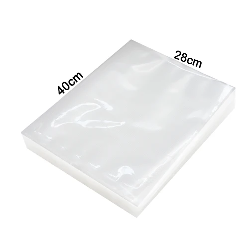 100 шт./лот вакуумный упаковщик пластиковый мешок для хранения для вакуумной упаковочной машины для упаковки пищевых продуктов упаковочная рулонная упаковочная машина - Цвет: 40x28cm