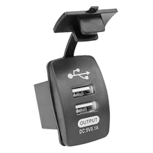 

New 5V 3.1A Universal Car Charger Waterproof Dual USB Ports Auto Adapter Dustproof Phone Charger For Iphone Xiaomi Redmi Samsung