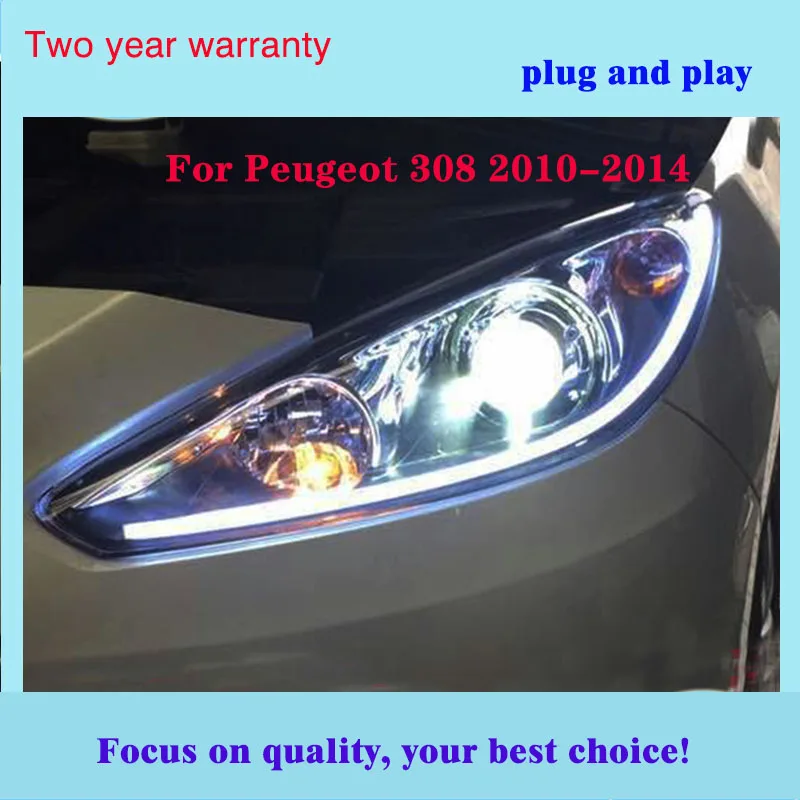 Светодиодный светильник на голову для peugeot 308 2010-2014 светодиодный головной s