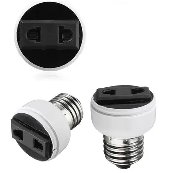 

1Pc E27 Lamp Light Socket Holder Screw Bulb Convert Eu Sale Us Hot Outlet Power To To Female C2M0