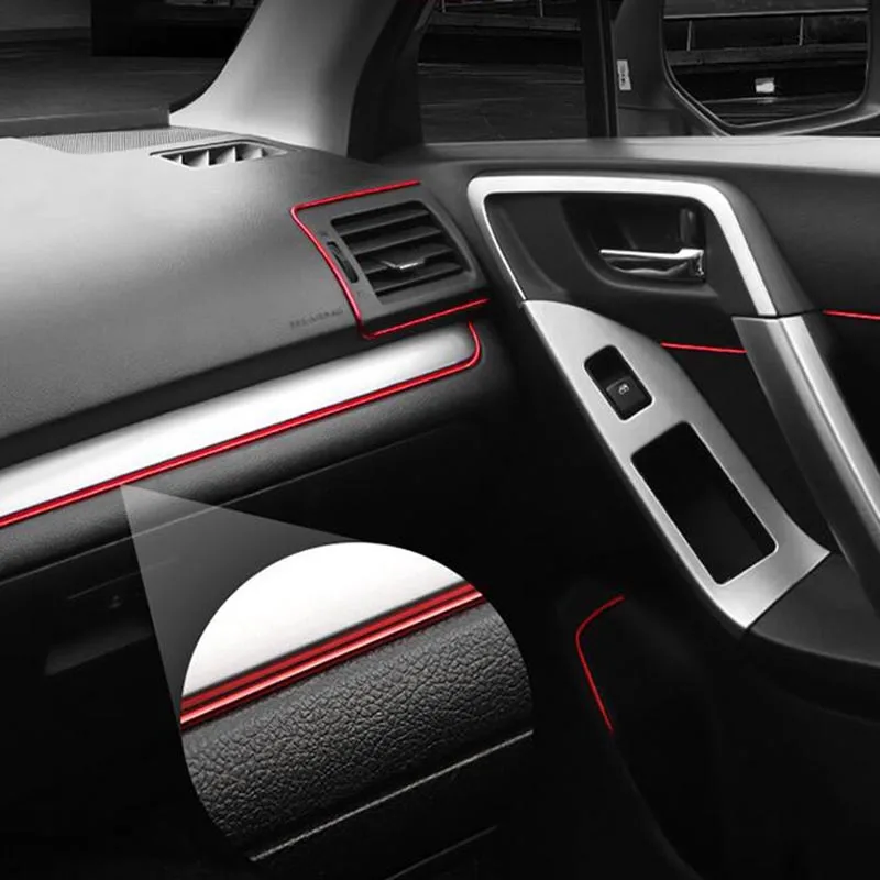 1 pcs Universal headlight trim strip accessories 5M dashboard door shaped dashboard decoration car interior accessories 1 pcs Universal headlight trim strip accessories 5M dashboard door shaped dashboard decoration car interior accessories