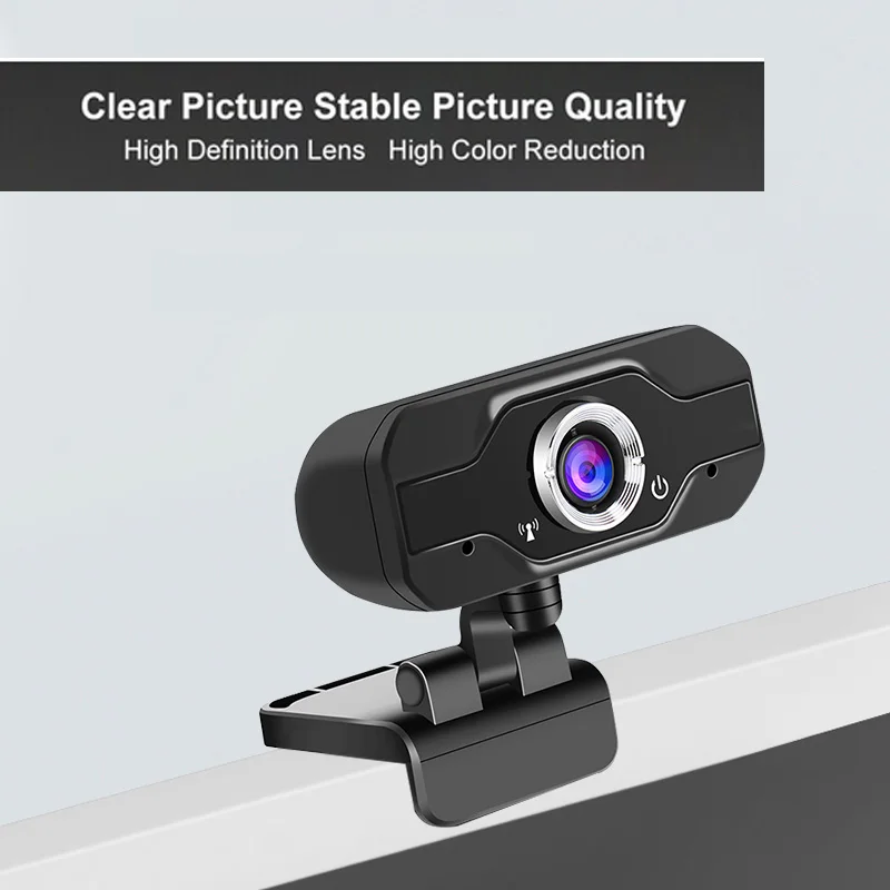 Full HD Webcam 1080P 60fps Laptop Computer PC Web Cam Camera Built In Microphone Video Calls Conference Live Work Tripod