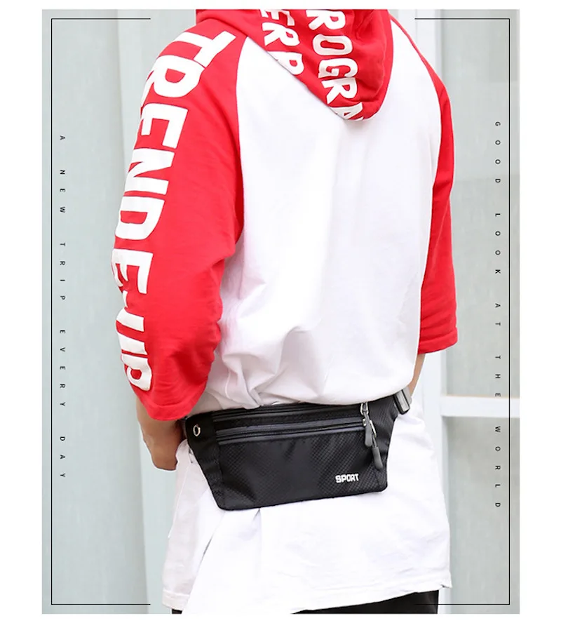 Повседневная поясная сумка на пояс набедренная сумка три кармана на молнии многофункциональная сумка-повязка на руку для мобильного телефона новинка