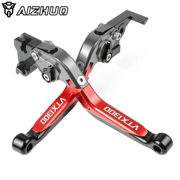 

Motorcycle CNC Aluminum Adjustable Folding Brake Clutch Levers For Honda VTX1300 VTX 1300 2003-2008 2004 2005 2006 2007