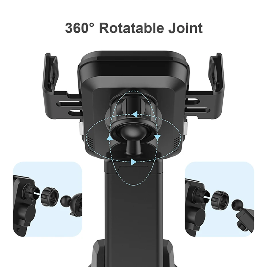 10W7.5W QI Wireless Car Charger For Iphone X  Samsung S10 Fast Charge Wireless Charging Car Touch Sensor Auto Wireless Charger (8)