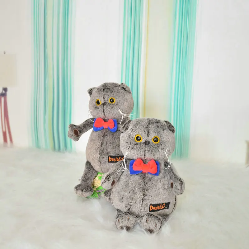 1 piece 25cm 35cm Simulation plush cat pillow soft animal filled soft plush toy decoration cartoon plush children's toy gift