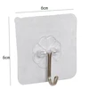 HOMIE wall hock Newest hook up Removable bathroom vacuum hanger Kitchen Wall Strong Suction Cup 6*6cm Hook Hangers Vacuum Sucker 6