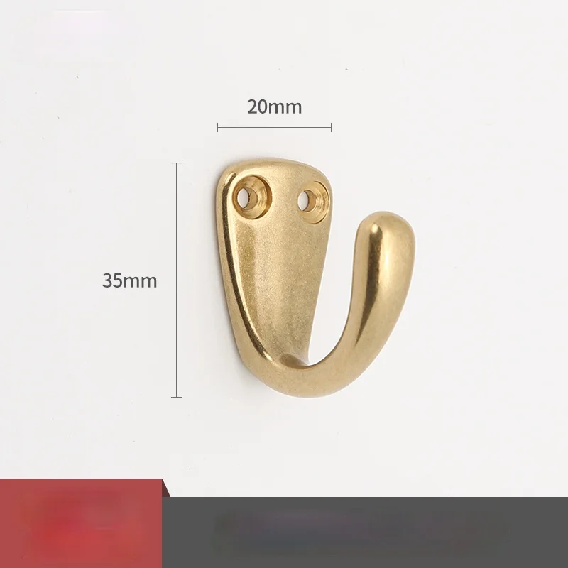 Pure Copper Hook Creative European Style Clothes Hook Door Wardrobe Shoe Cabinet Single Coat Hook Wall Hanging Wall Decoration 4