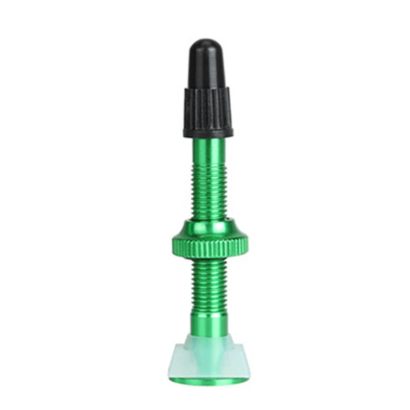 1PC Green 60mm 1 шт. расширитель клапанов для велосипеда 40/60 мм AL MTB для горного велосипеда, вакуумная трубка, сердечники для бескамерных шин, Аксессуары для велосипеда - Цвет: 1PC Green 60mm