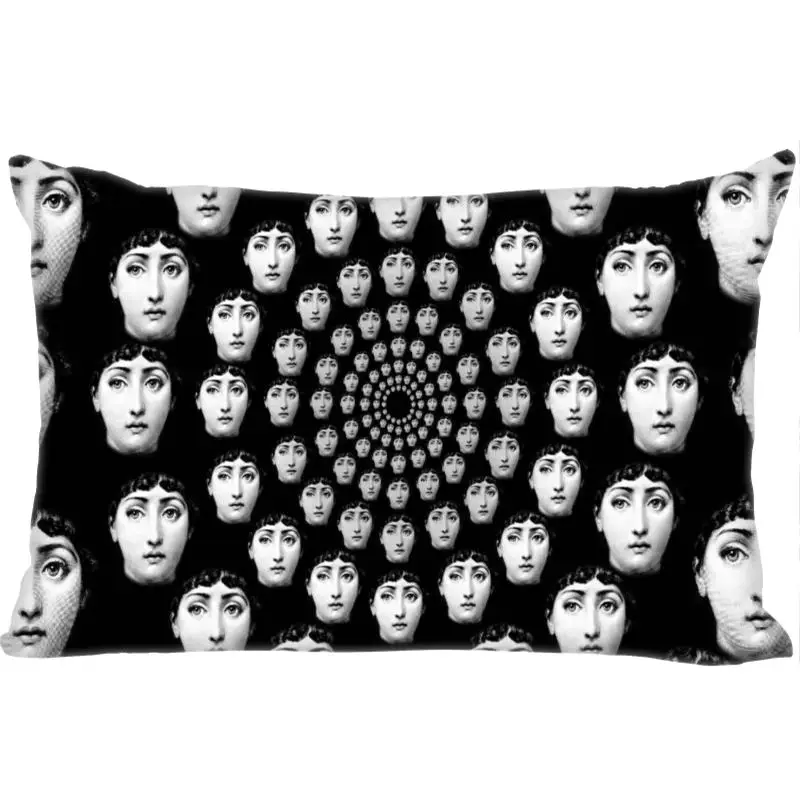 Новое поступление, Лучший милый чехол для подушки rosenthal Piero fornasetti, прямоугольная Наволочка на молнии, индивидуальный чехол для подушки 45x35 см(с одной стороны), Прямая поставка - Цвет: 12