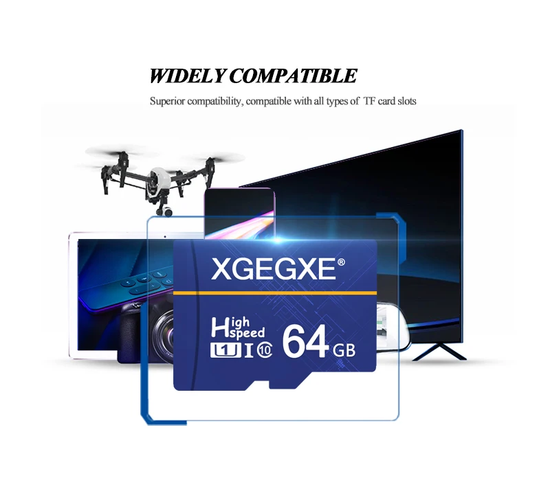 XGEGXE 32 Гб карта памяти 64 ГБ T флэш-карта будущее синий 8 Гб класс 10 UHS-1 16 Гб флэш-карта U1 мини-карты Высокая скорость для телефона