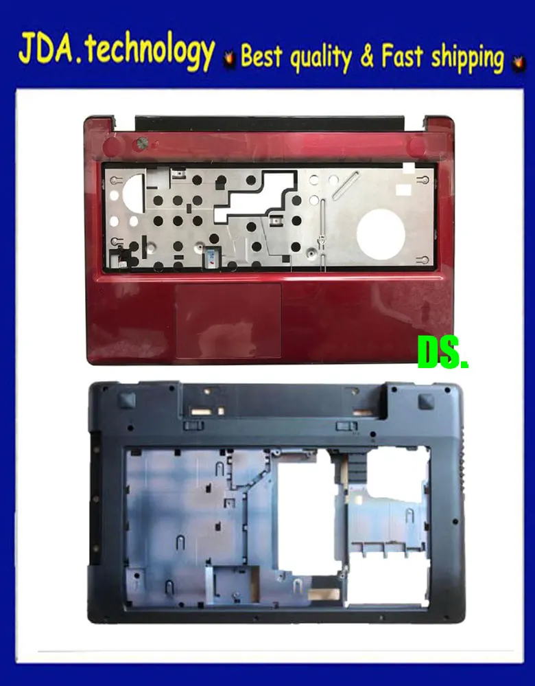 Wellendorff / красный для lenovo IdeaPad Z580 Z585 Упор для рук верхняя крышка с тачпадом+ нижняя Основа Чехол