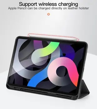 

2020 Leather Case Suitable For IPad Air4 10.9 Protective Sleeve With Pen Slot Dormant Flip Soft Shell IPad Air