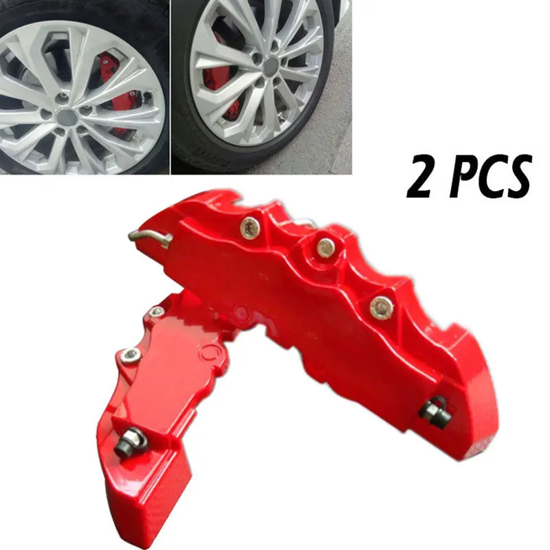 Vehemo 2 шт. 3D Тормозной суппорт BrakeCaliper украшения прочный пылезащищенный Автомобильный руль автомобильный колесный тормоз Замена авто