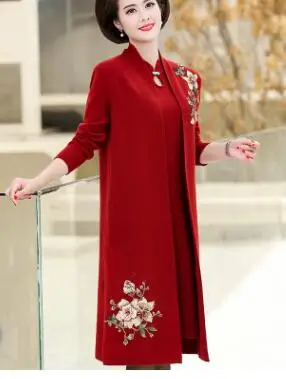 2 Элегантное платье-футляр для матери невесты с кружевным жакетом vestidos de noivas - Цвет: 2