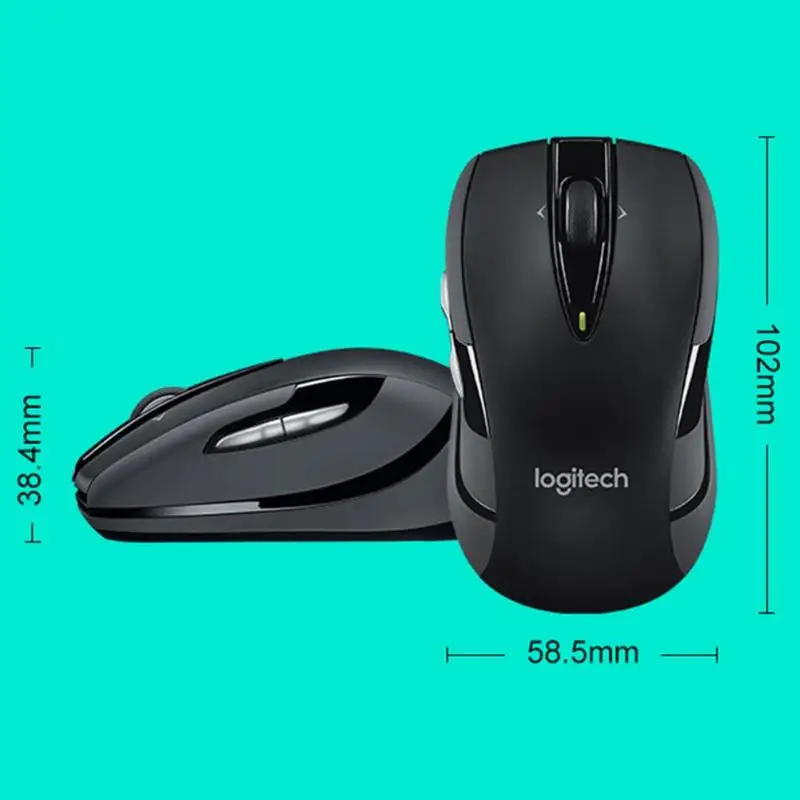 Goedkoop Logitech M545 M546 2.4GHz Wireless Laser Mouse Ergonomische Optische Gaming 1000 DPIMice voor Laptop Desktop PC