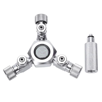 

Aquarium Fish Tank 3 Way Air Pump Co2 Regulator Solenoid Cylinder Splitter Tap Connector Carbon Dioxide Multipass Shunt