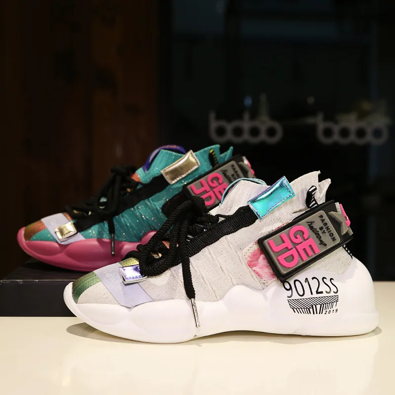 

Allwesome 2019 Winter Women Sneakers Women Shoes White Trainers Trendy Chunky Dad Shoes Zapatillas Mujer Ladies Platform Shoe