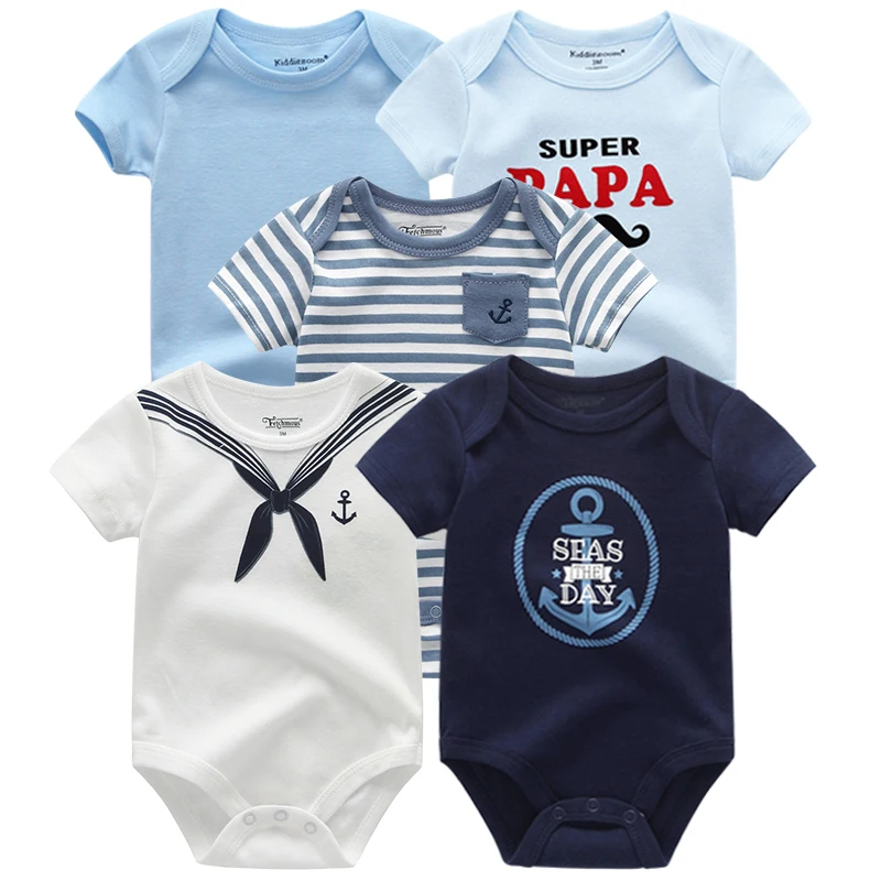 Зимняя одежда для малышей; 5 шт./лот; детские комбинезоны; г.; комбинезоны с короткими рукавами для новорожденных мальчиков и девочек; одежда для малышей