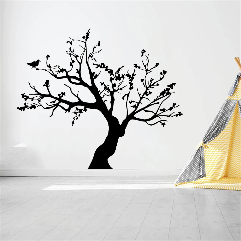 

Black Tree Pattern Wall Sticker Poster for home decorations diy removable wall decals for kids room