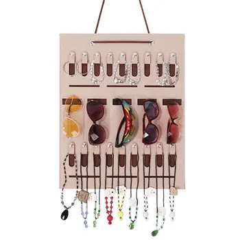 

Felt Wall Hanging Jewelry Organizer Bracelet Necklace Eyeglass Display Hanger Bag Earring Ring Storage Bag Street Stall Showcase