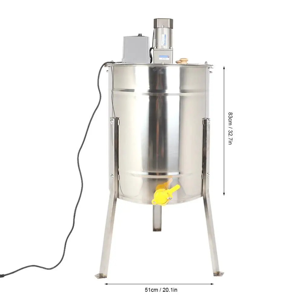 3/4 рама из нержавеющей стали Электрический экстрактор пчелиного меда мёда ЦЕНТРИФУГА МАШИНА пчеловодства мёда экстрактор оборудование инструмент - Цвет: US 83x51cm 4 Frame