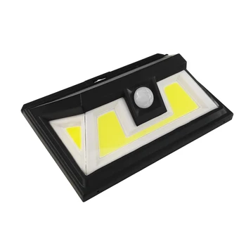 

1PC COB LED Solar Security Light with Motion Sensor White Outdoor Wireless Lighting Waterproof for Garden Garage Patio Porch