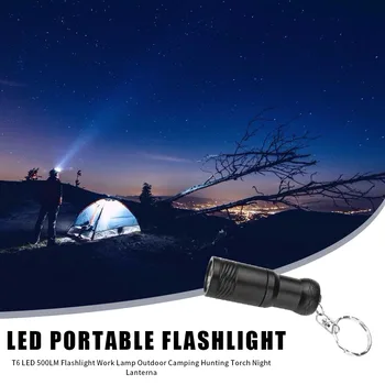

Durable 3 Modes LED Mini Waterproof Electric Torches USB Rechargeable Keychain Flashlight for Outdoor Camping Travel