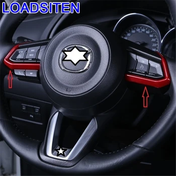 

Modified Automovil Chromium Handle Door Steering Wheel Interior Bright Sequins Trim Protecter Accessories 18 19 FOR Mazda CX-3