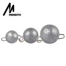 MEREDITH, 10 шт./лот, 2 г, 4 г, 6 г, 8 г, 10 г, 12 г, 14 г, 16 г, 18 г, свинцовая головка для глубоководной пули, Мягкая приманка, Техасские рыболовные снасти