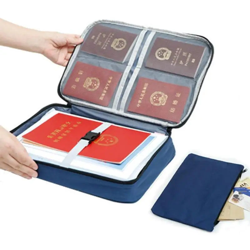 

Waterproof Cationic Travel Bag Multi-layer Documents Organizer Handbag Outdoor Portable Large Capacity Zipper Storage Bag