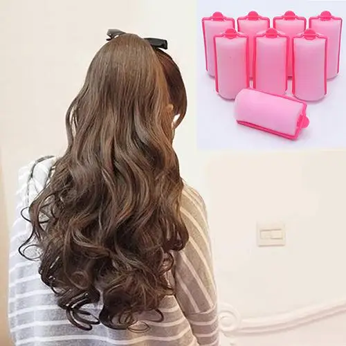 12 Pcs/Bag Magic Sponge Foam Cushion Hair Styling Rollers Curlers Twist Tool Easy to Wear Washable Soft Beauty | Красота и здоровье